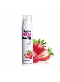Массажная хрустящая пенка Tickle My Body Strawberry с ароматом клубники - 150 мл. - Love to Love - купить с доставкой в Сыктывкаре