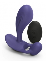 Темно-синий вибромассажер Witty P G Vibrator with Remote Control - Love to Love - в Сыктывкаре купить с доставкой
