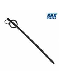 Черный стимулятор уретры Sex Expert - Sex Expert - купить с доставкой в Сыктывкаре