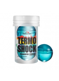 Интимный гель Termo Shock Hot Ball с разогревающе-покалывающим эффектом (2 шарика по 3 гр.) - HotFlowers - купить с доставкой в Сыктывкаре