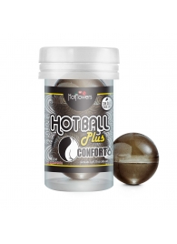 Анальный лубрикант на масляной основе Hot Ball Plus Conforto (2 шарика по 3 гр.) - HotFlowers - купить с доставкой в Сыктывкаре