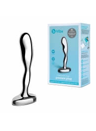 Стальной стимулятор простаты Stainless Steel Prostate Plug - 11,5 см. - b-Vibe - в Сыктывкаре купить с доставкой