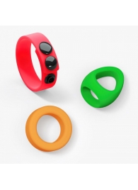 Набор из 3 разноцветных эрекционных колец Kit Neon Ring - Love to Love - в Сыктывкаре купить с доставкой