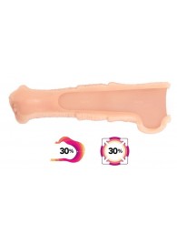 Телесная фантазийная насадка на член Cock Sleeve Size M - KOKOS - в Сыктывкаре купить с доставкой