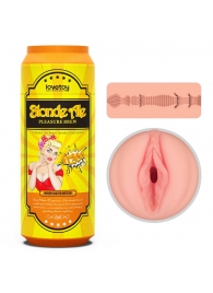 Телесный мастурбатор-вагина Pleasure Brew Masturbator-Blond Ale в банке - Lovetoy - в Сыктывкаре купить с доставкой