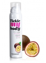 Массажная хрустящая пенка Tickle my body с ароматом маракуйи - 150 мл. - Love to Love - купить с доставкой в Сыктывкаре