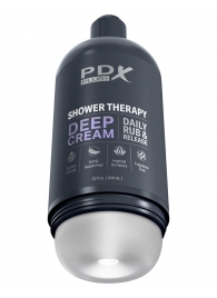 Мастурбатор в бутылке Shower Therapy Deep Cream - Pipedream - в Сыктывкаре купить с доставкой