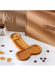 Деревянное блюдо для подачи в форме члена (32,5 х 20 х 1,7 см) - Сима-Ленд - купить с доставкой в Сыктывкаре