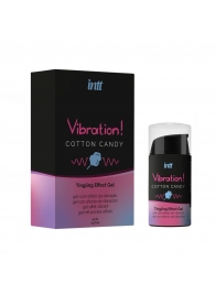 Жидкий вибратор Vibration Cotton Candy с ароматом сахарной ваты - 15 мл. - INTT - купить с доставкой в Сыктывкаре