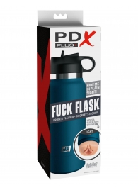 Мастурбатор-вагина в синей колбе F*ck Flask - Pipedream - в Сыктывкаре купить с доставкой