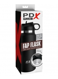 Черный мастурбатор в виде бутылки Fap Flask - Pipedream - в Сыктывкаре купить с доставкой