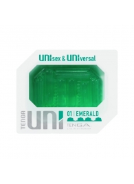 Зеленый мастурбатор-стимулятор Tenga Uni Emerald - Tenga - в Сыктывкаре купить с доставкой