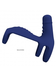 Синяя вибронасадка на пенис Vibrating Penis Sling - Baile - в Сыктывкаре купить с доставкой