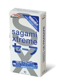 Презервативы Sagami Xtreme Ultrasafe с двойным количеством смазки - 10 шт. - Sagami - купить с доставкой в Сыктывкаре