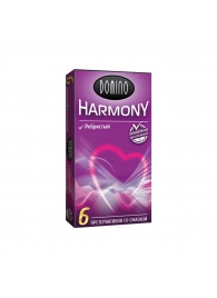 Презервативы с рёбрышками Domino Harmony - 6 шт. - Domino - купить с доставкой в Сыктывкаре