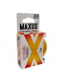 Презервативы анатомической формы Maxus Sensual - 3 шт. - Maxus - купить с доставкой в Сыктывкаре