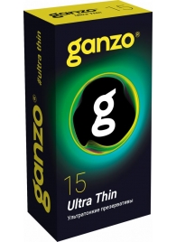 Прозрачные ультратонкие презервативы Ganzo Ultra thin - 15 шт. - Ganzo - купить с доставкой в Сыктывкаре