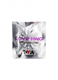 Прозрачное гелевое эрекционное кольцо с шипиками - Toyfa Basic - в Сыктывкаре купить с доставкой