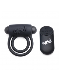 Черное эрекционное виброкольцо 28X Remote Control Vibrating Cock Ring   Bullet - XR Brands - в Сыктывкаре купить с доставкой