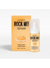 Жидкий вибратор Nuei Rock Me! с ароматом печенья и сливок - 20 мл. - Nuei cosmetics - купить с доставкой в Сыктывкаре