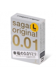 Презервативы Sagami Original 0.01 L-size увеличенного размера - 2 шт. - Sagami - купить с доставкой в Сыктывкаре