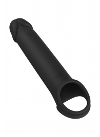 Черная насадка-удлинитель с вибрацией Vibrating Extender With Remote - Dream Toys - в Сыктывкаре купить с доставкой