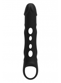 Черная насадка-удлинитель Vibrating Extender With Remote с вибрацией - Dream Toys - в Сыктывкаре купить с доставкой