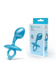 Голубая анальная пробка для массажа простаты Bulb Silicone Prostate Plug - 10,7 см. - b-Vibe - в Сыктывкаре купить с доставкой