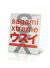 Ультратонкий презерватив Sagami Xtreme SUPERTHIN - 1 шт. - Sagami - купить с доставкой в Сыктывкаре