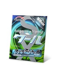 Презерватив Sagami Xtreme Mint с ароматом мяты - 1 шт. - Sagami - купить с доставкой в Сыктывкаре