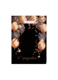 Пакет с вырубной ручкой и принтом в виде шариков (30х40 см) - Сима-Ленд - купить с доставкой в Сыктывкаре