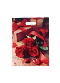 Пакет с принтом в виде роз (31х40 см) - Сима-Ленд - купить с доставкой в Сыктывкаре