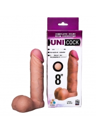 Фаллическая насадка для страпона UNICOCK 8  - 20 см. - LOVETOY (А-Полимер) - купить с доставкой в Сыктывкаре