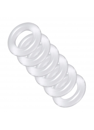 Комплект из 6 прозрачных эрекционных колец Ring Master Custom Ball Stretcher Kit - XR Brands - в Сыктывкаре купить с доставкой