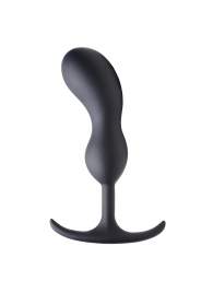 Черный массажер простаты с утяжелителями Premium Silicone Weighted Prostate Plug Large - 18,8 см. - XR Brands - в Сыктывкаре купить с доставкой