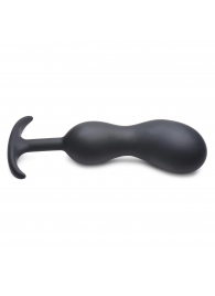 Черный массажер простаты с утяжелителями Premium Silicone Weighted Prostate Plug XL - 20,8 см. - XR Brands - в Сыктывкаре купить с доставкой