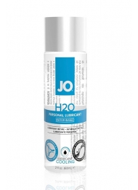 Охлаждающий лубрикант на водной основе JO Personal Lubricant H2O COOLING - 60 мл. - System JO - купить с доставкой в Сыктывкаре