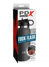 Смуглый мастурбатор-вагина в корпусе-бутылке F*ck Flask - Pipedream - в Сыктывкаре купить с доставкой
