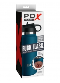 Смуглый мастурбатор-вагина в синей колбе F*ck Flask - Pipedream - в Сыктывкаре купить с доставкой