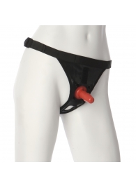 Трусики со штырьком для фиксации насадок Ultra Harness with Plug - Doc Johnson - купить с доставкой в Сыктывкаре