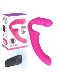 Розовый безремневой страпон Straples Strap-On Dildo - Erokay - купить с доставкой в Сыктывкаре