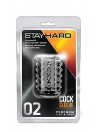 Прозрачная насадка на пенис с шишечками STAY HARD COCK SLEEVE 02 CLEAR - Blush Novelties - в Сыктывкаре купить с доставкой