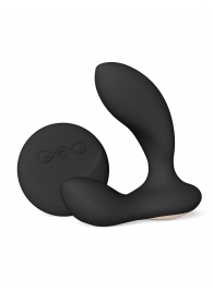 Черный вибромассажер простаты с пультом ДУ Hugo 2 Remote - Lelo - в Сыктывкаре купить с доставкой