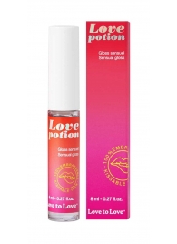 Возбуждающий блеск для губ Love Potion - 8 мл. - Love to Love - купить с доставкой в Сыктывкаре