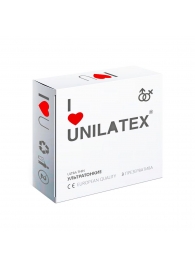 Ультратонкие презервативы Unilatex Ultra Thin - 3 шт. - Unilatex - купить с доставкой в Сыктывкаре