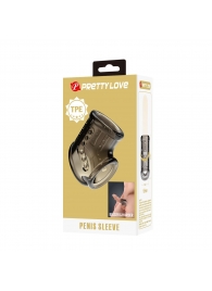 Дымчатая насадка на пенис и мошонку - Baile - в Сыктывкаре купить с доставкой