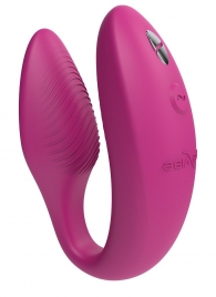 Розовый U-образный вибратор для пар We-Vibe Sync 2 - We-vibe