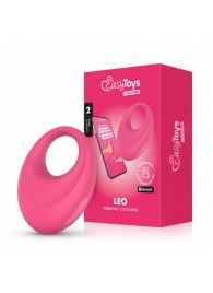 Розовое интерактивное эрекционное виброкольцо Leo - Easy toys - в Сыктывкаре купить с доставкой