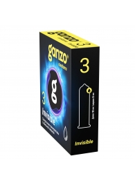 Супертонкие презервативы Ganzo Invisible - 3 шт. - Ganzo - купить с доставкой в Сыктывкаре
