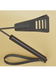 Черный кожаный стек «Сириус» - 60 см. - Sitabella - купить с доставкой в Сыктывкаре